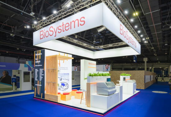 Messestand BioSysems mueller messebau medlab23 1
