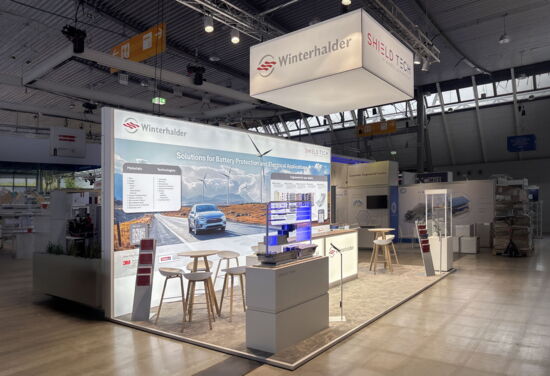 Messestand ShieldTech BatteryShow MuellerMessebau 2026 2