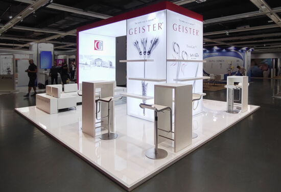 Messestand geister medizintechnik mueller messebau eacts2023 3