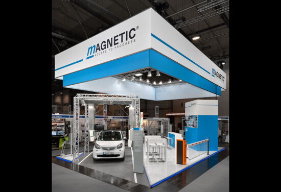 Messestand magnetics mueller messebau security 2016 2