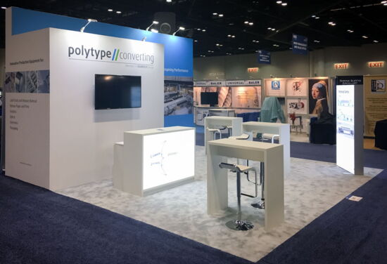 Exhibition booth Polytype ICE Orlando17 Mueller International Exhibit Services 03