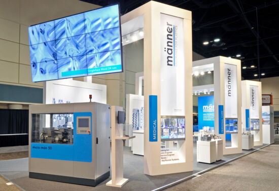 Exhibition booth maenner NPE Orlando Mueller International Exhibit Services 01