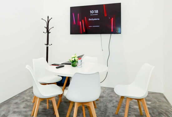 Messestand biosystems MuellerMessebau medlab 2026 4