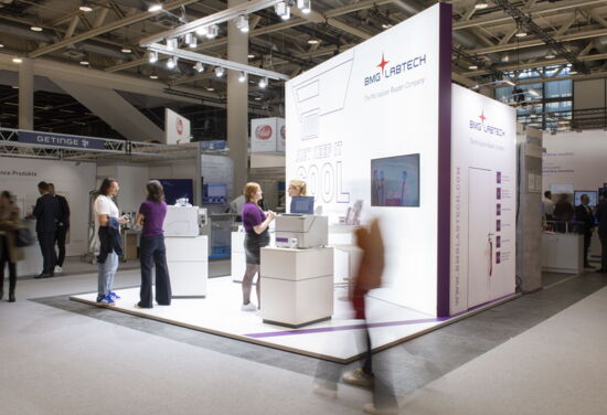 Messestand bmg mueller messebau ilmac2023 1