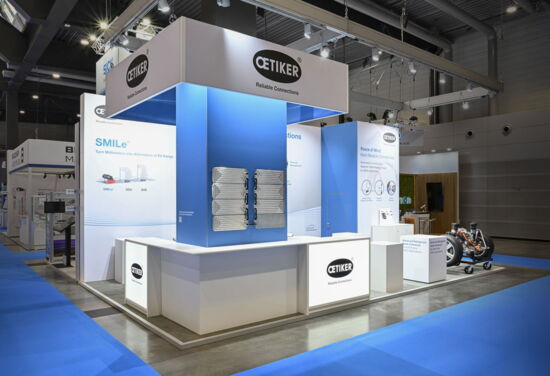 Messestand oetiker mueller messebau BatteryShow2024 3
