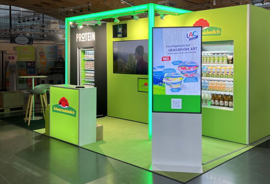 Messestand schwarzwaldmilch mueller messebau Innovationsmesse25 1