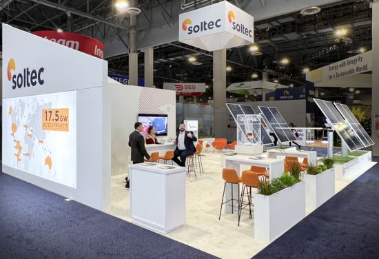 Messestand soltec mueller messebau spi2023 1