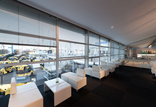 Messestand bomag fayat mueller messebau bauma muenchen 90