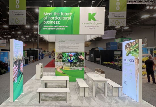 Exhibition booth KlasmannDeilmann Cultivate Columbus23 Mueller International Exhibit Services 02