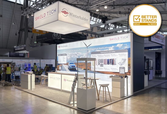 Messestand ShieldTech BatteryShow MuellerMessebau 2026 3
