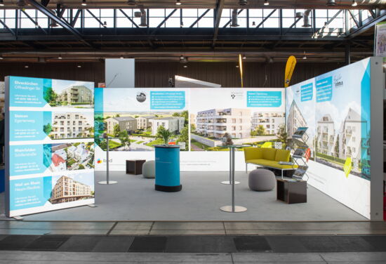 Messestand bpd mueller messebau immo2023 2