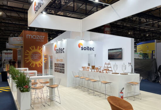 Messestand soltec mueller international services tse2023 2