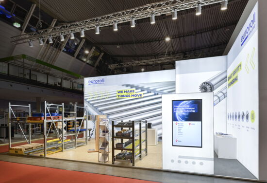 Messestand Euroroll MuellerMessebau LogiMat 2025 3