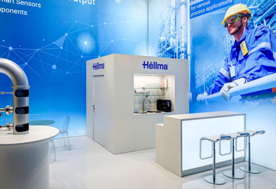 Messestand hellma analytics mueller messebau achema2022 4