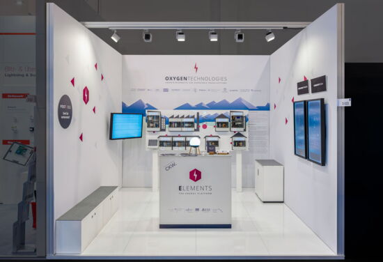 Messestand oxygen mueller messebau e-world2020 1