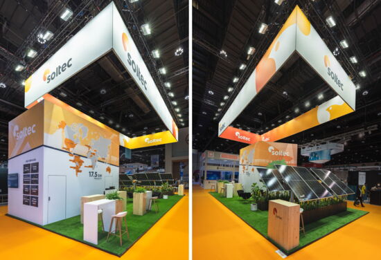 Messestand soltec mueller messebau wfes2022 2