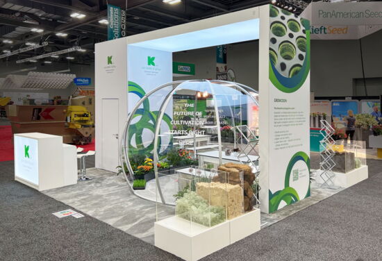 Exhibition booth KlasmannDeilmann Cultivate Columbus22 Mueller International Exhibit Services 02