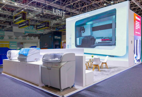 Messestand biosystems MuellerMessebau medlab 2026 8