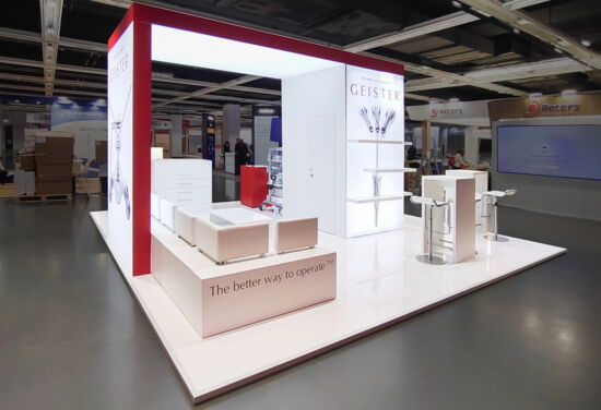 Messestand geister medizintechnik mueller messebau eacts2023 1
