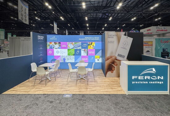 ExhibitionBooth Feron PrintingUnited Orlando 2025 MuellerInternationalExhibitServices 01