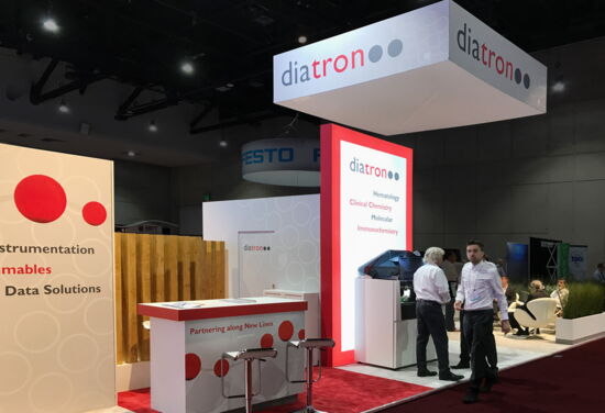 Exhibition booth Stratec Diatron AACC SanDiego Mueller International Exhibit Services 02