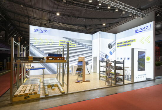Messestand Euroroll MuellerMessebau LogiMat 2025 4