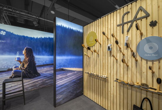 Messestand Faller Buersten mueller messebau ambiente2024 4