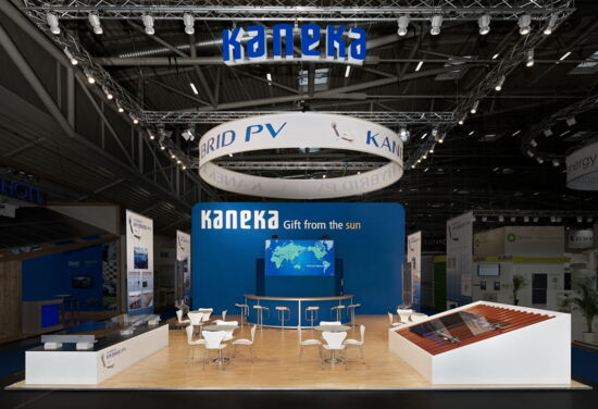 Messestand kaneka mueller messebau intersolar2011 1