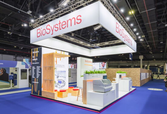 Messestand BioSysems mueller messebau medlab23 1