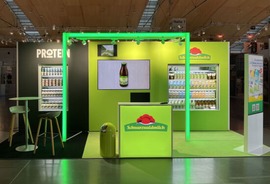 Messestand schwarzwaldmilch mueller messebau Innovationsmesse25 3