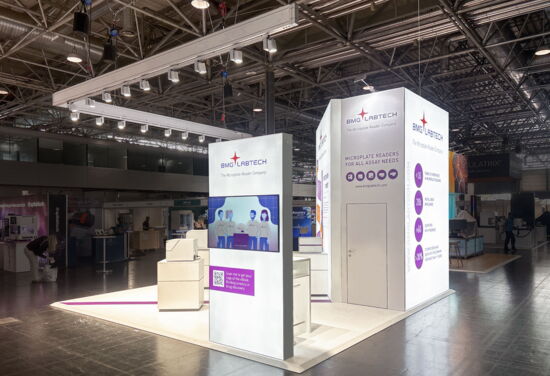 Messestand BMG Labtech MuellerMessebau SLAS 2026 4
