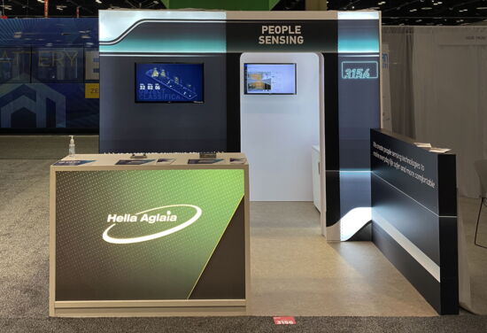 Messestand hella aglaia mueller messebau apta2021 2