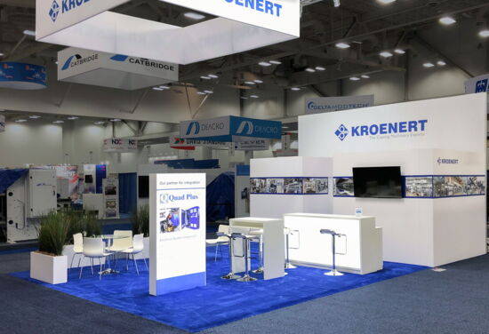 Exhibition booth Kroenert ICE Luisville19 Mueller International Exhibit Services 02
