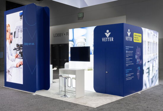 Exhibition booth Vetter Pharma Bio International Convention 2026 Mueller International Exhibit Services 08