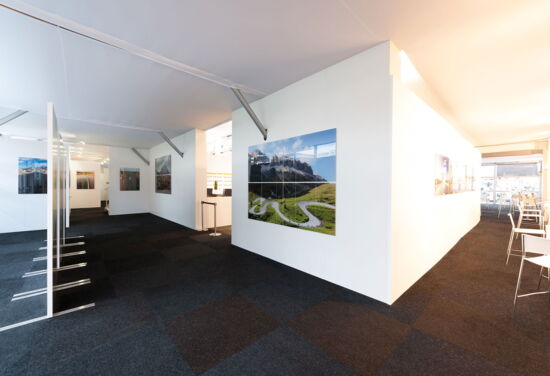 Messestand bomag fayat mueller messebau bauma muenchen 80