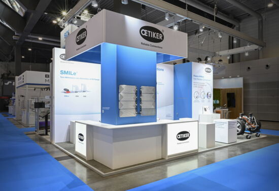 Messestand oetiker mueller messebau BatteryShow2024 1