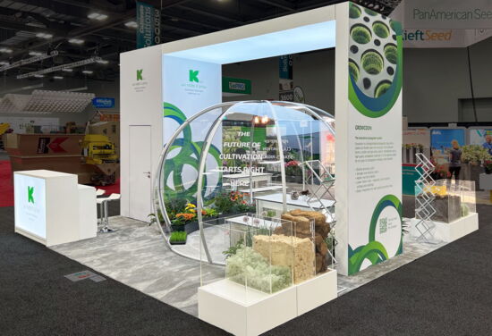 Exhibition booth KlasmannDeilmann Cultivate Columbus22 Mueller International Exhibit Services 02