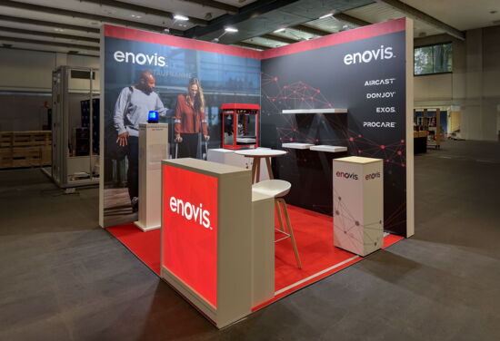 Messestand enovis DGINA Hamburg MuellerMessebau 2026 1