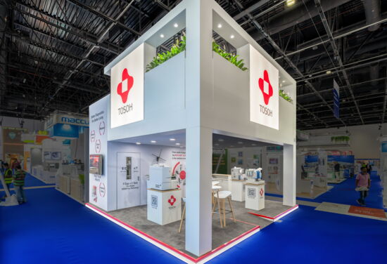 Messestand tosoh mueller messebau medlab2024 1