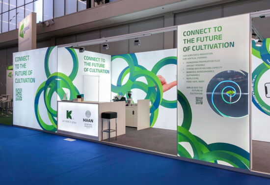 Messestand klasmann-deilmann mueller messebau greentech2022 1