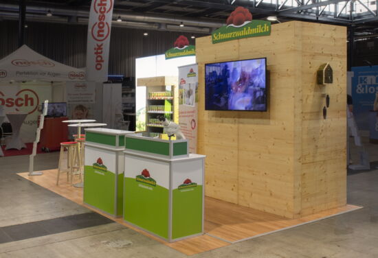 Messestand schwarzwaldmilch mueller messebau jobstartboerse24 3