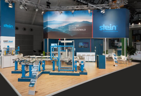 Messestand steinAutomation mueller messebau Motek