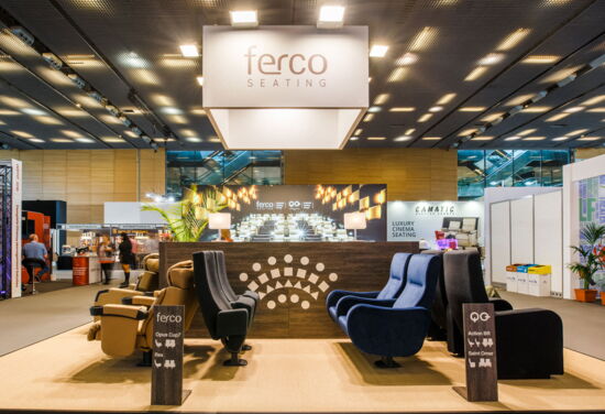 Messestand ferco mueller messebau cinema europe2022 5