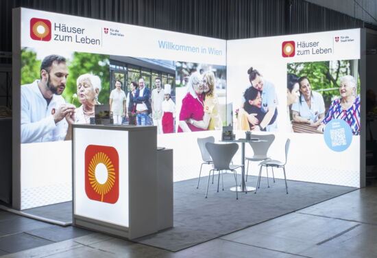 Messestand haeuserZumLeben mueller messebau Jobstartboerse2024 1