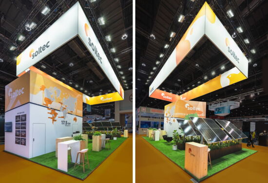 Messestand soltec mueller messebau wfes2022 2