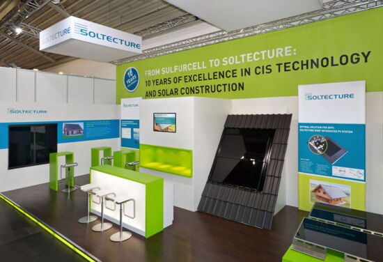 Messestand soltecture mueller messebau Intersolar 3
