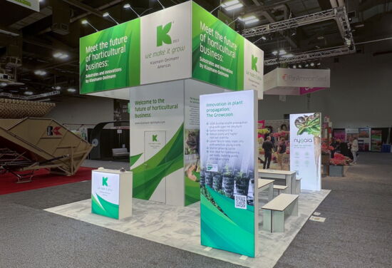 Exhibition booth KlasmannDeilmann Cultivate Columbus23 Mueller International Exhibit Services 03