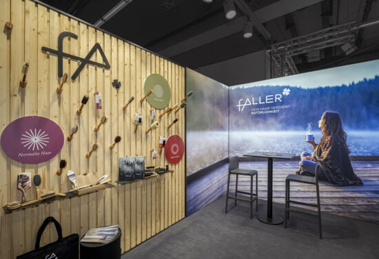 Messestand Faller Buersten mueller messebau ambiente2024 5