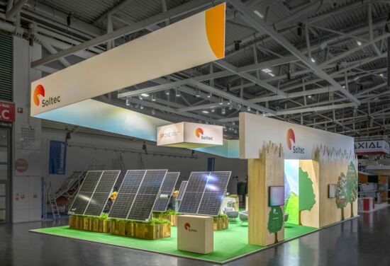 Messestand soltec mueller messebau intersolar2022 3
