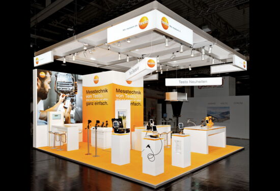 Messestand testo mueller messebau SHK Essen 1